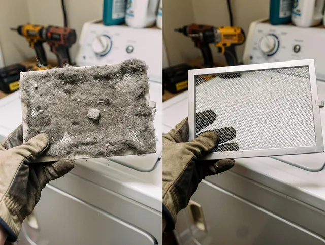 Professional lint trap cleaning by Walnut Dryer Vent Cleaning in Walnut