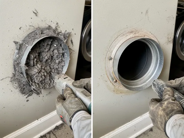 Professional clogged vent cleaning by Walnut Dryer Vent Cleaning in Walnut