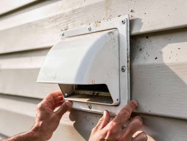 Walnut Dryer Vent Cleaning technician delivering thorough residential dryer vent cleaning service in Walnut